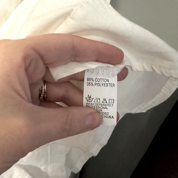 no brand- white off shoulder romper - Picture 5 of 6